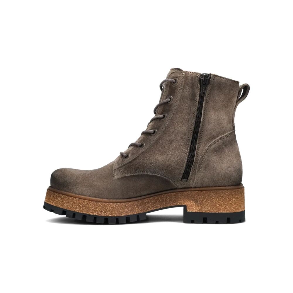 TAOS 8 Main Street Platform leather nubuck lace up combat boot weatherproof